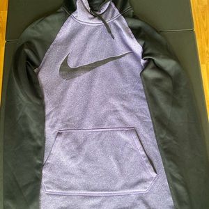 Nike All Time Swoosh GRX Purple & Black Hoodie Size XS Women's Fleece Lined